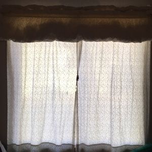 Curtains and valance